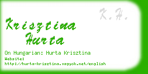 krisztina hurta business card